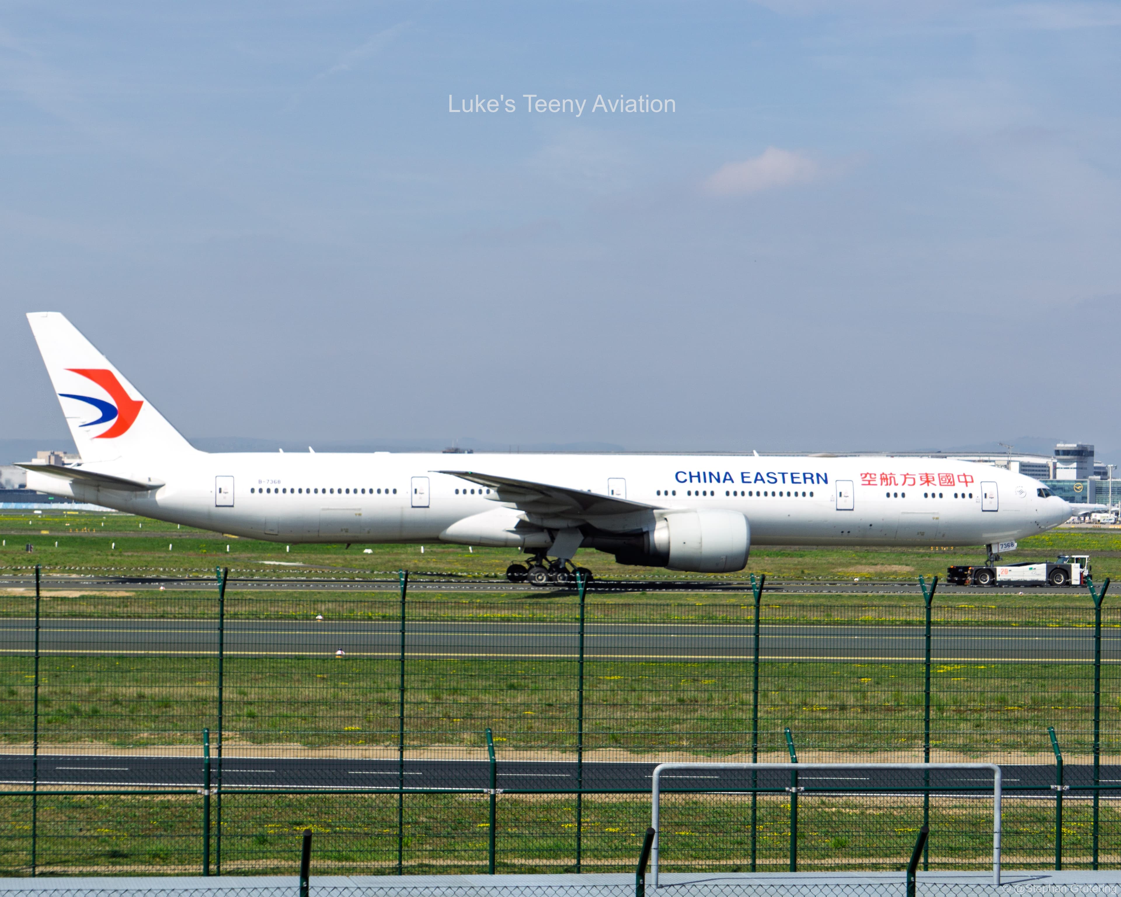 China Eastern Boeing 777-300ER B-7368 at Frankfurt