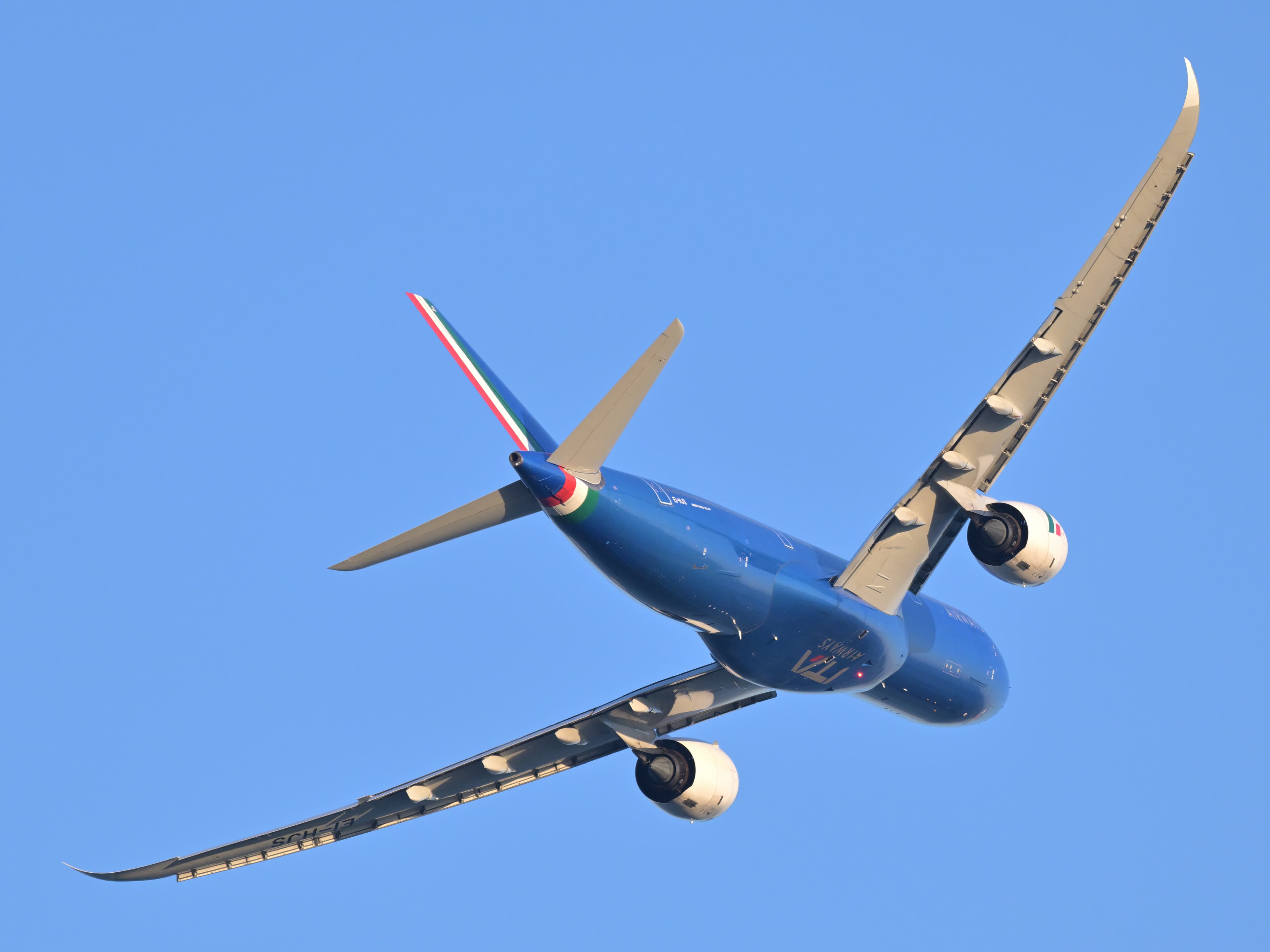 ITA Airways Airbus A330-900 departing Boston.