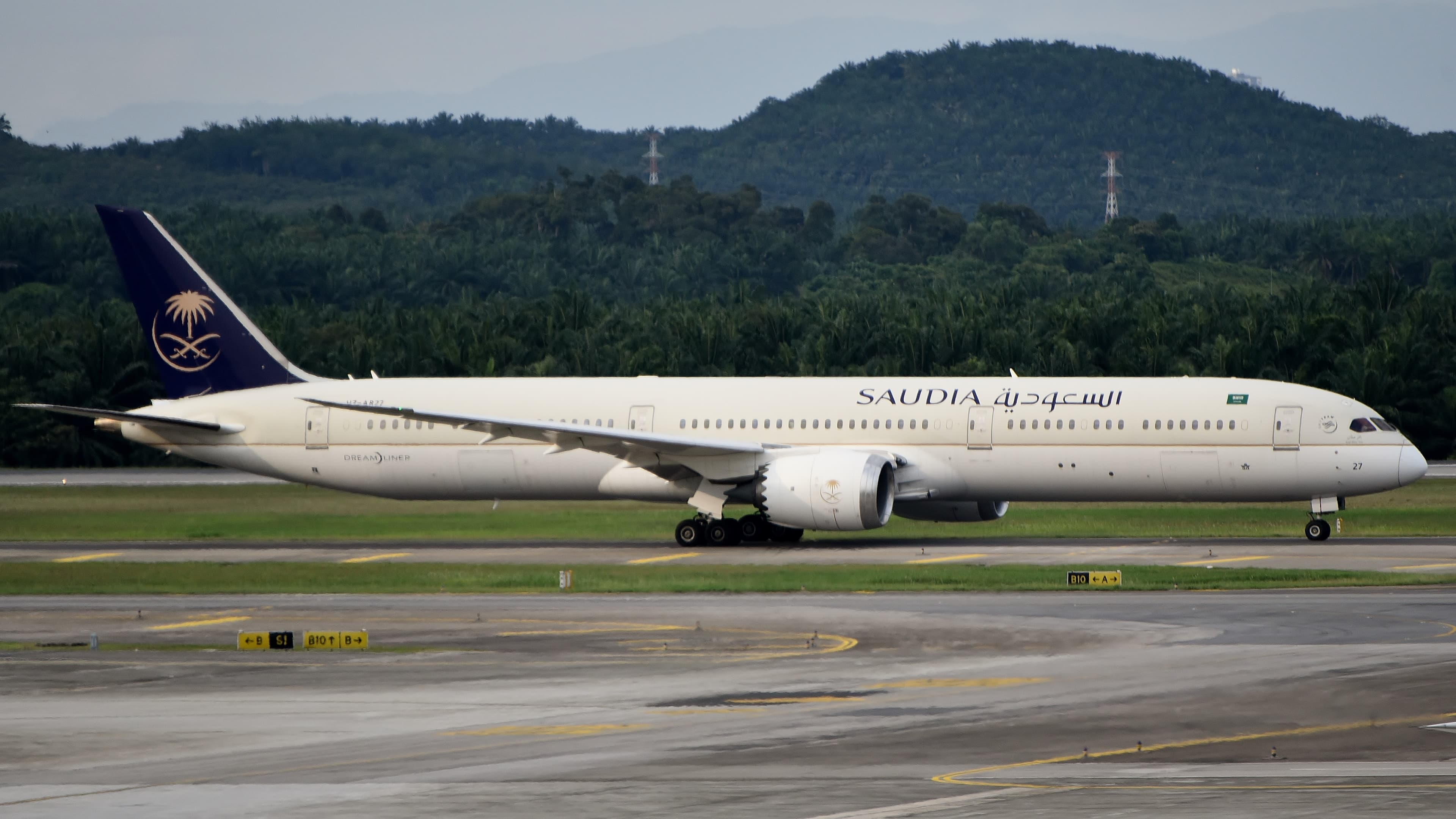 Boeing 787 Saudia HZ-AR27 à Kuala Lumpur, mai 2026.