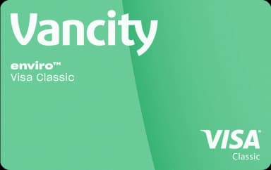 Carte Visa Classic enviro Vancity, verte