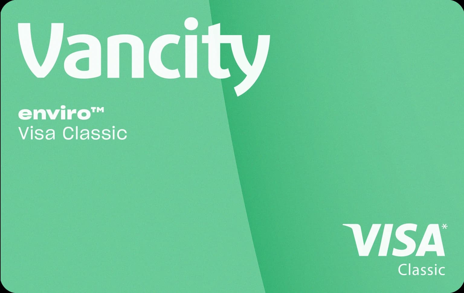 Green Vancity enviro Visa Classic card