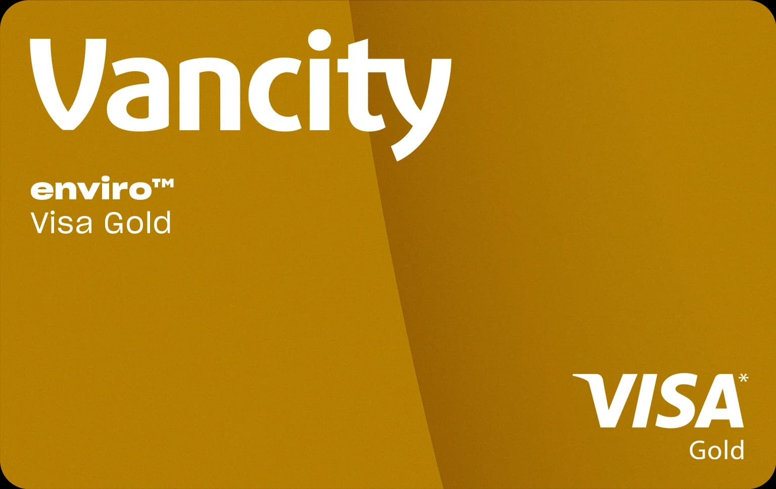 Gold Vancity enviro Visa Gold card