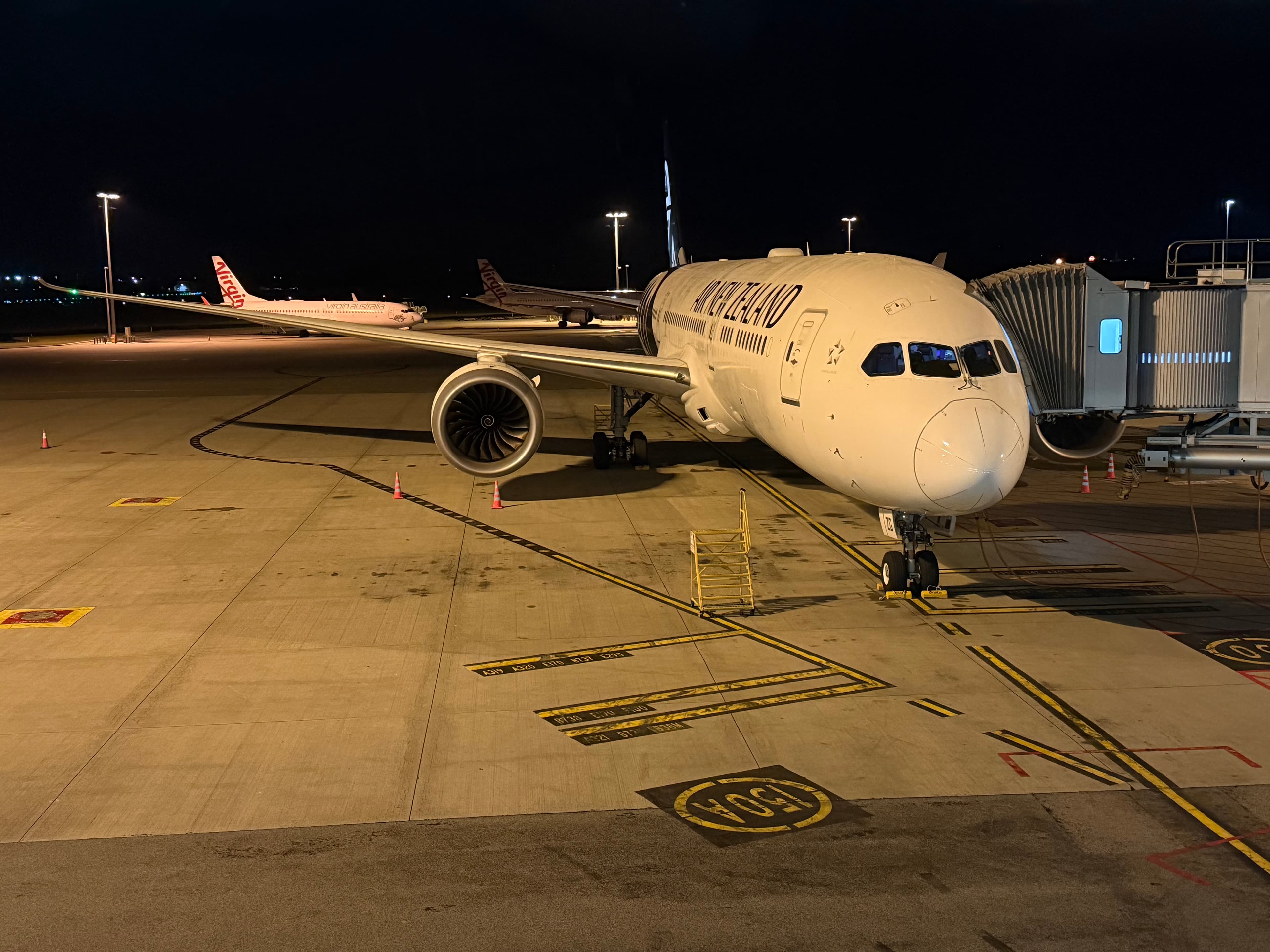 Boeing 787 Air New Zealand ZK-NZG à Perth, septembre 2025.