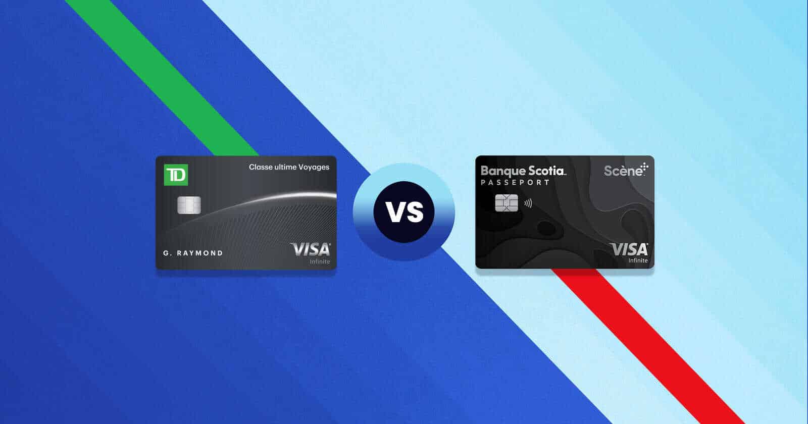Comparatif : Carte Visa Infinite TD Classe ultime Voyages vs Carte Visa Infinite Passeport + Banque Scotia
