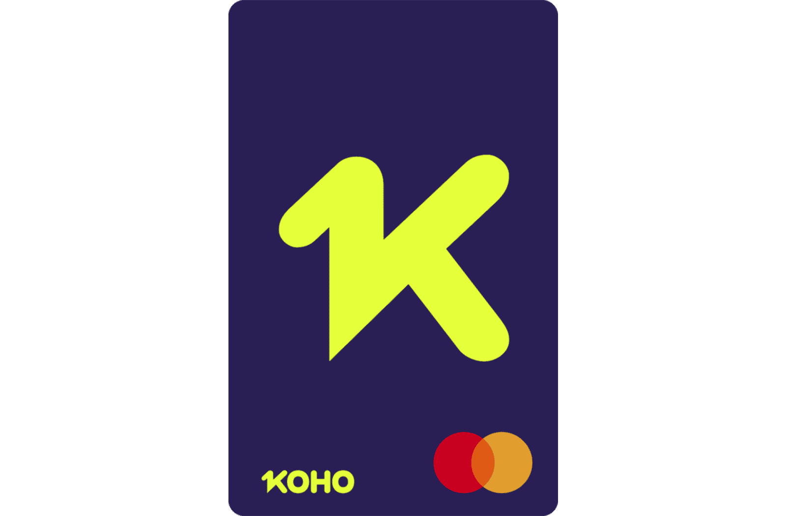Carte Mastercard prépayée KOHO Extra