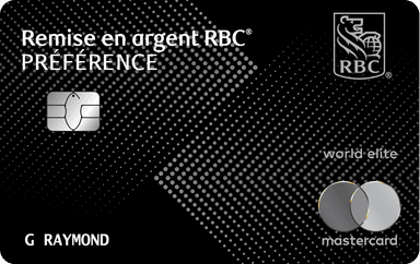 Carte Remise en argent Préférence World Elite Mastercard RBC