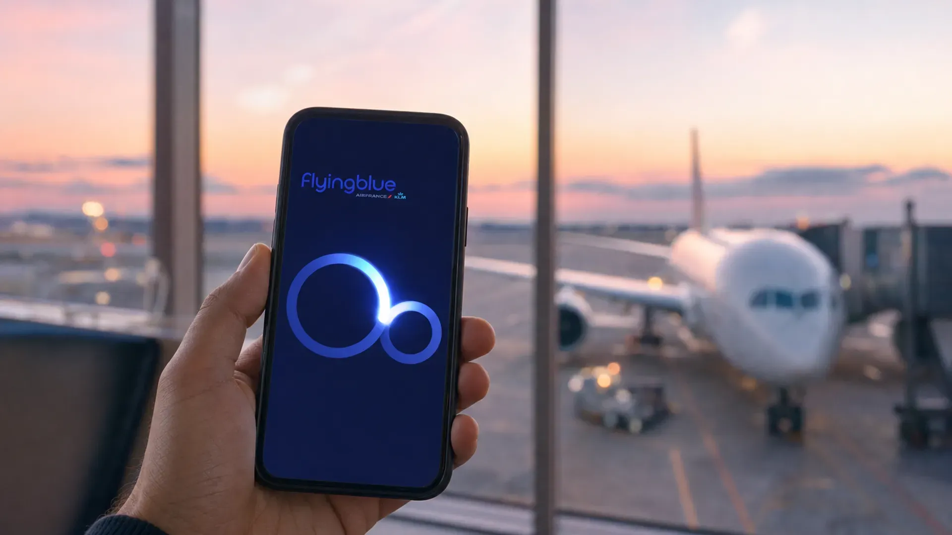 Visuel du programme de fidélité Flying Blue d'Air France et KLM