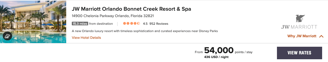 États-Unis&nbsp;: Partir en Floride avec des points - Jw marriott orlando bonnet creek