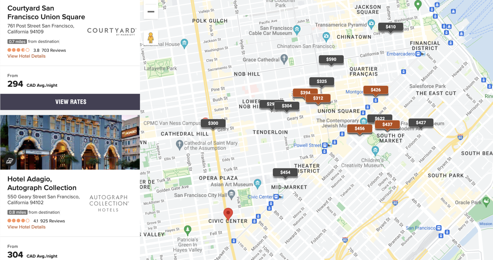 United States: Travel To San Francisco With Aeroplan & Marriott Bonvoy Points - Marriott Bonvoy San Francisco Hotels