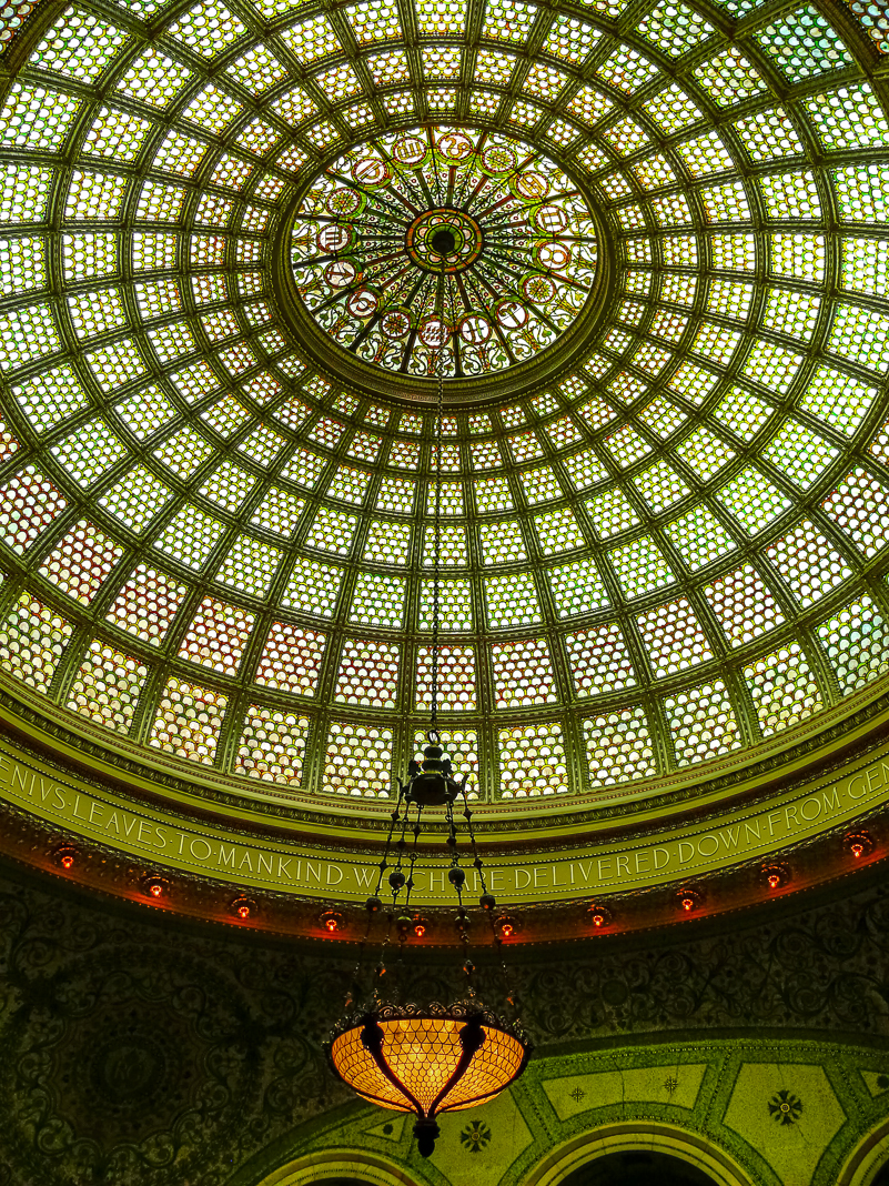 États-Unis : un week-end pour visiter Chicago - Chicago Plus Grand Dôme En Vitrail Au Monde Tiffany Centre Culturel Chicago