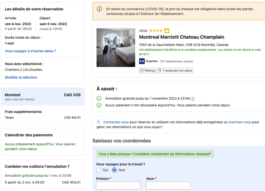 Château Champlain with Booking.com