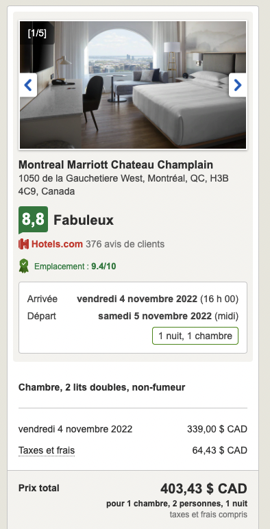 Château Champlain avec Hotels.com