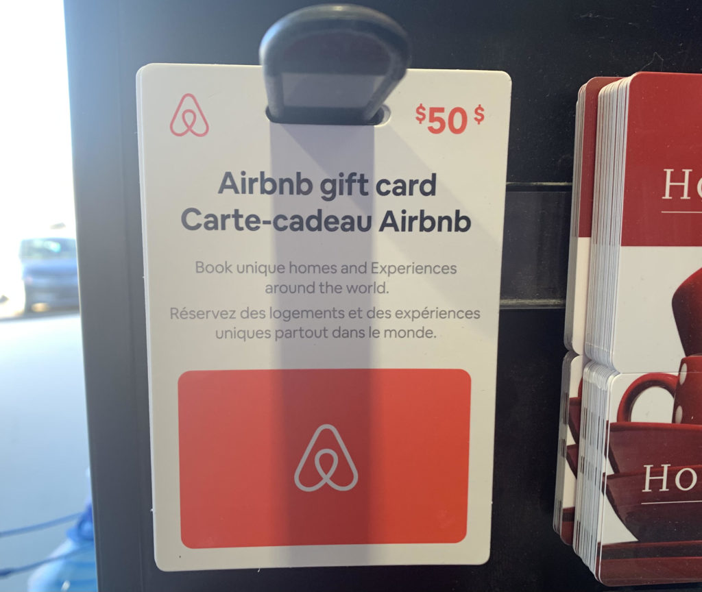 Carte cadeau Airbnb