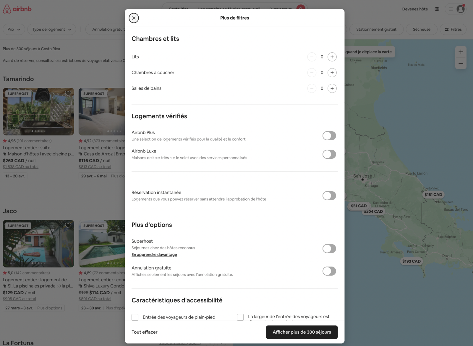 Réserver avec Airbnb ou un hôtel ? - Filtres Options avec Airbnb