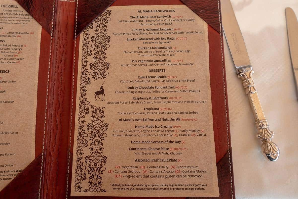 Avis&nbsp;: Al Maha, a Luxury Collection Desert Resort & Spa, Dubai - al maha restaurant diner 03