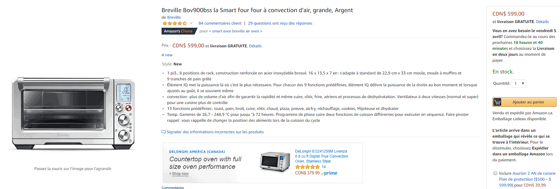 breville oven amazon