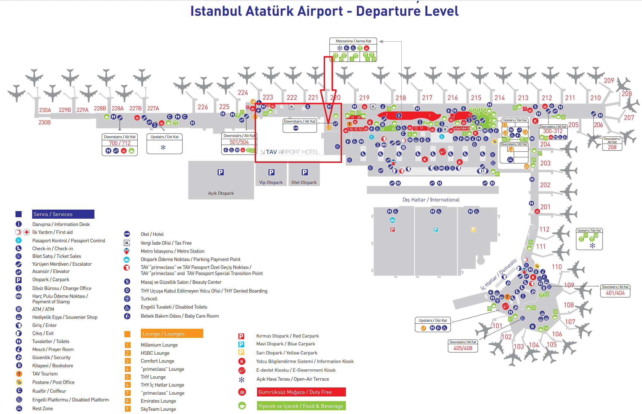 istanbul airport map