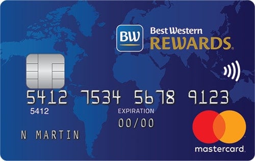 mbna best western rewards card