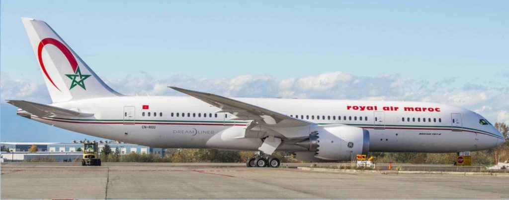 royal air maroc receptionne son 5eme b 787 dreamliner