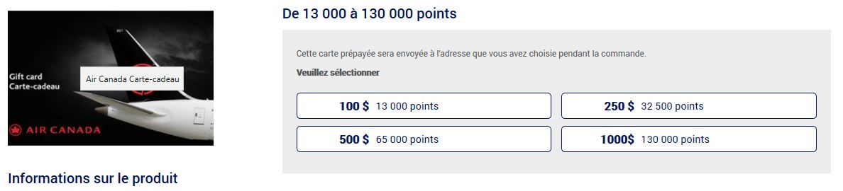 cartes cadeaux ac amex fr