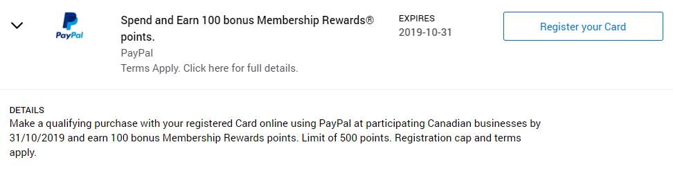 offers amex membership rewards en