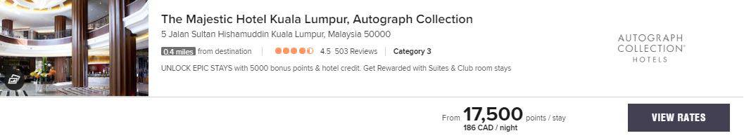 Review&nbsp;: The Majestic Hotel Kuala Lumpur, Autograph Collection | Marriott Bonvoy - majestic kuala rates
