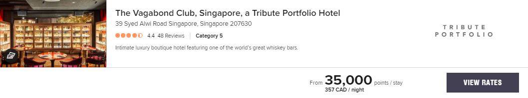 Review&nbsp;: The Vagabond Club, Singapore, A Tribute Portfolio Hotel | Marriott Bonvoy - the vagabond rate