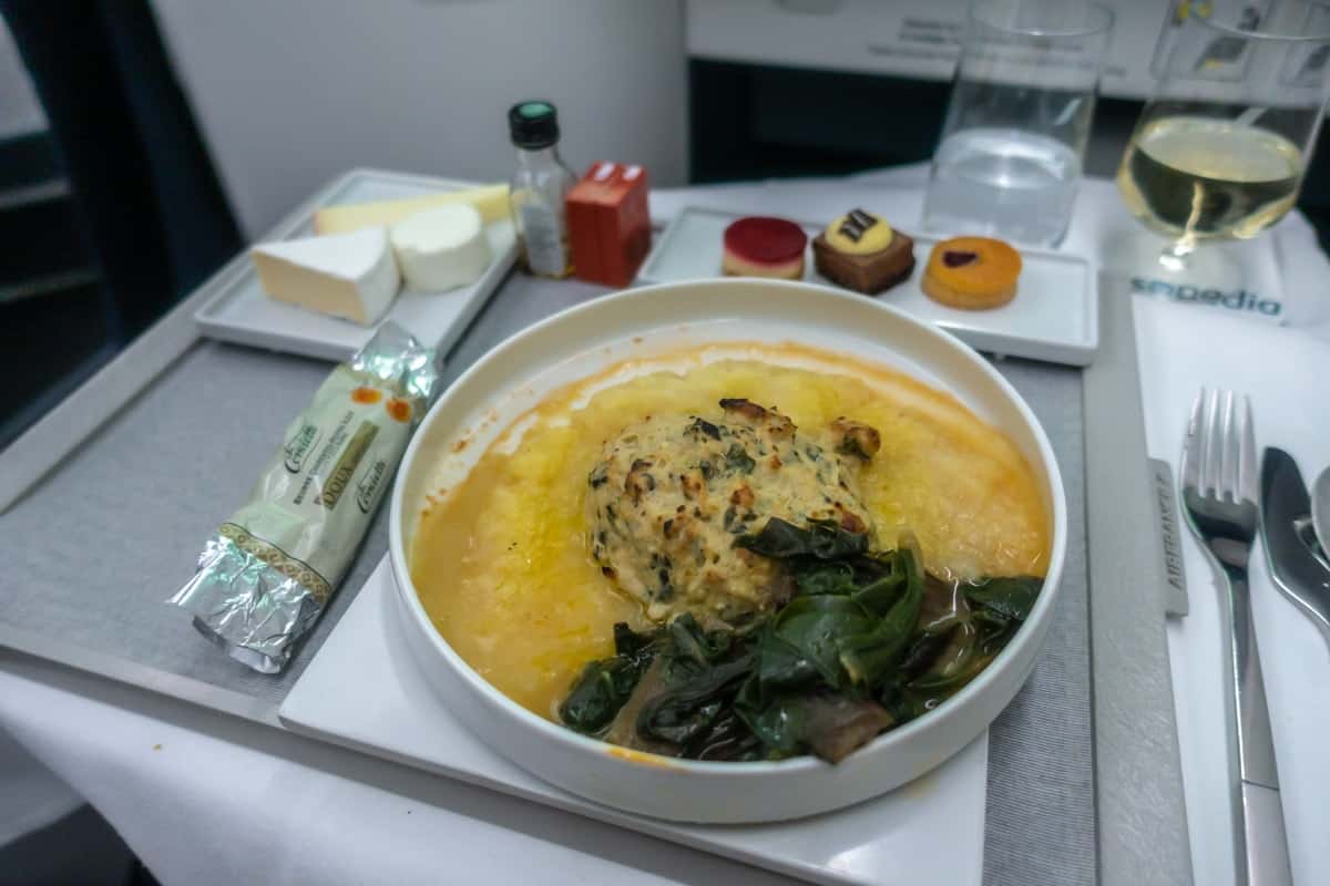 Avis : Air France A350 | Classe Business | YYZ-CDG - afa350 yyz repas 105