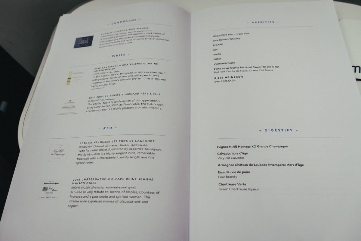 Avis : Air France A350 | Classe Business | YYZ-CDG - afa350 yyz repas 112