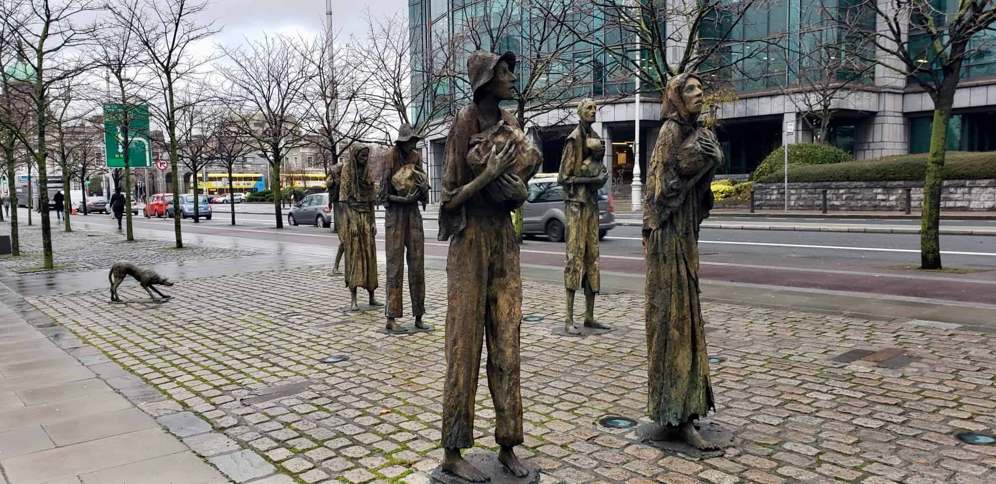 A long weekend in Dublin, Ireland - Mémorial aux victimes de la famine