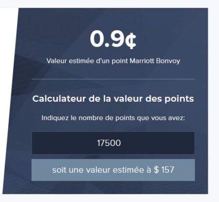 calculateur marriott