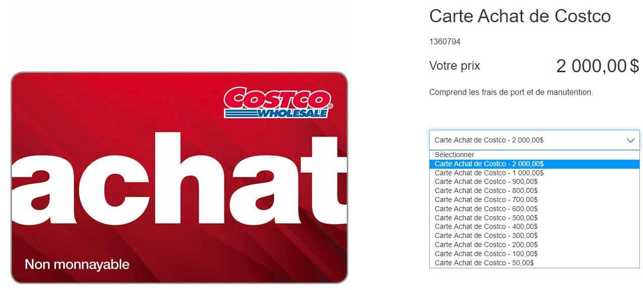 Comparatif des meilleures cartes de crédit pour Costco Canada - Février 2026 - Carte Achat Costco