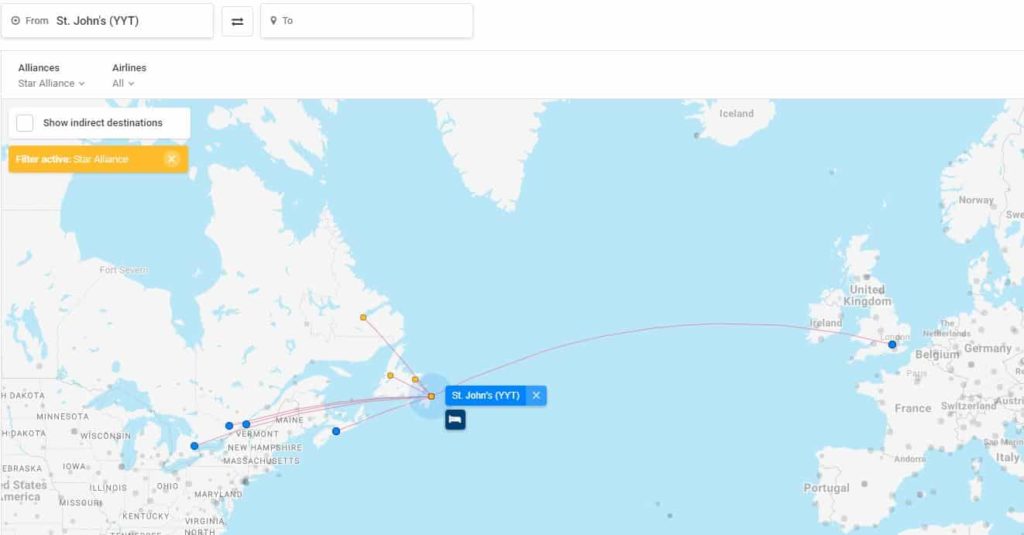 Flight Connections Yyt