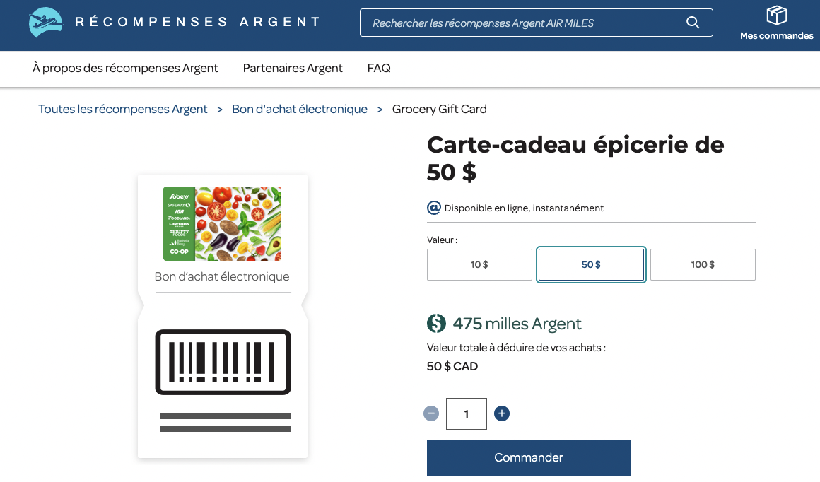 How To Buy Gift Cards With Reward Points? - Air Miles Silver Awards