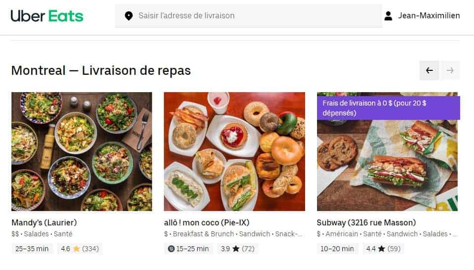 Uber Eats Examples