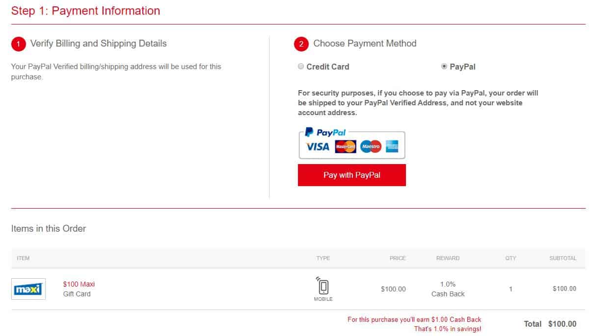 Guide: How to earn reward points with gift cards and credit cards? - Maxi PayPal Gift Card