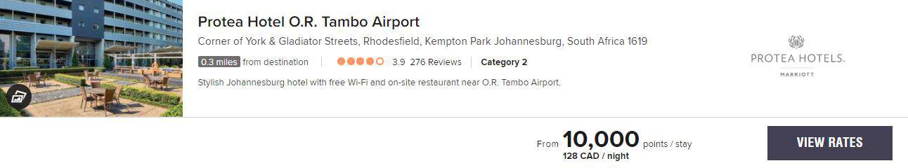 Review&nbsp;: Protea Hotel By Marriott O.r. Tambo Airport | Marriott Bonvoy - tarif protea