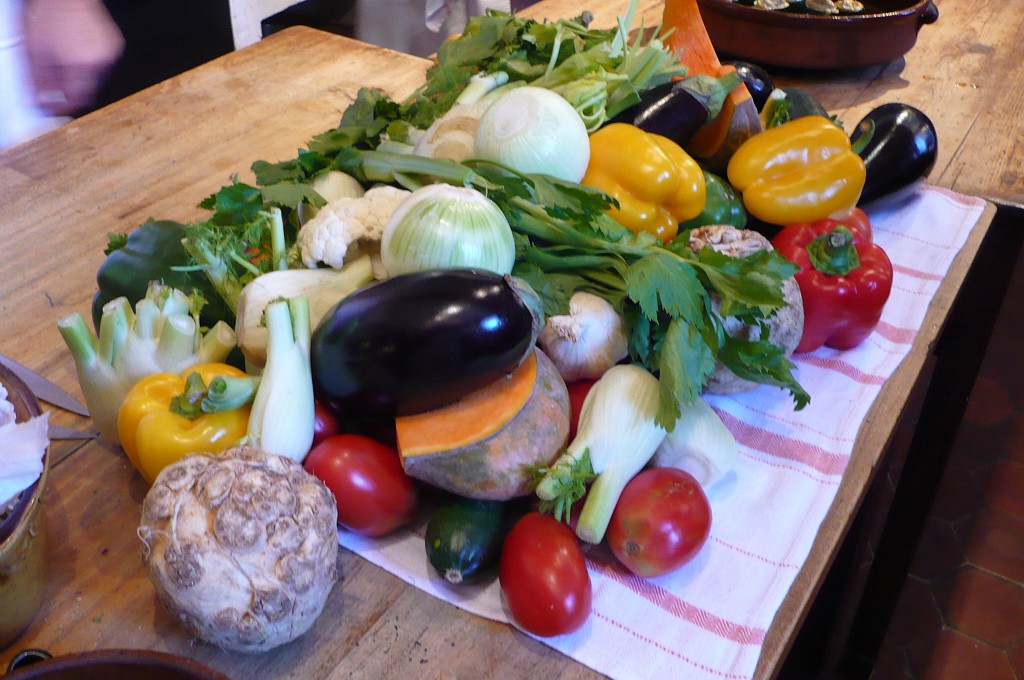Vegetables of Provence cooking workshop. Credit Raynaud M