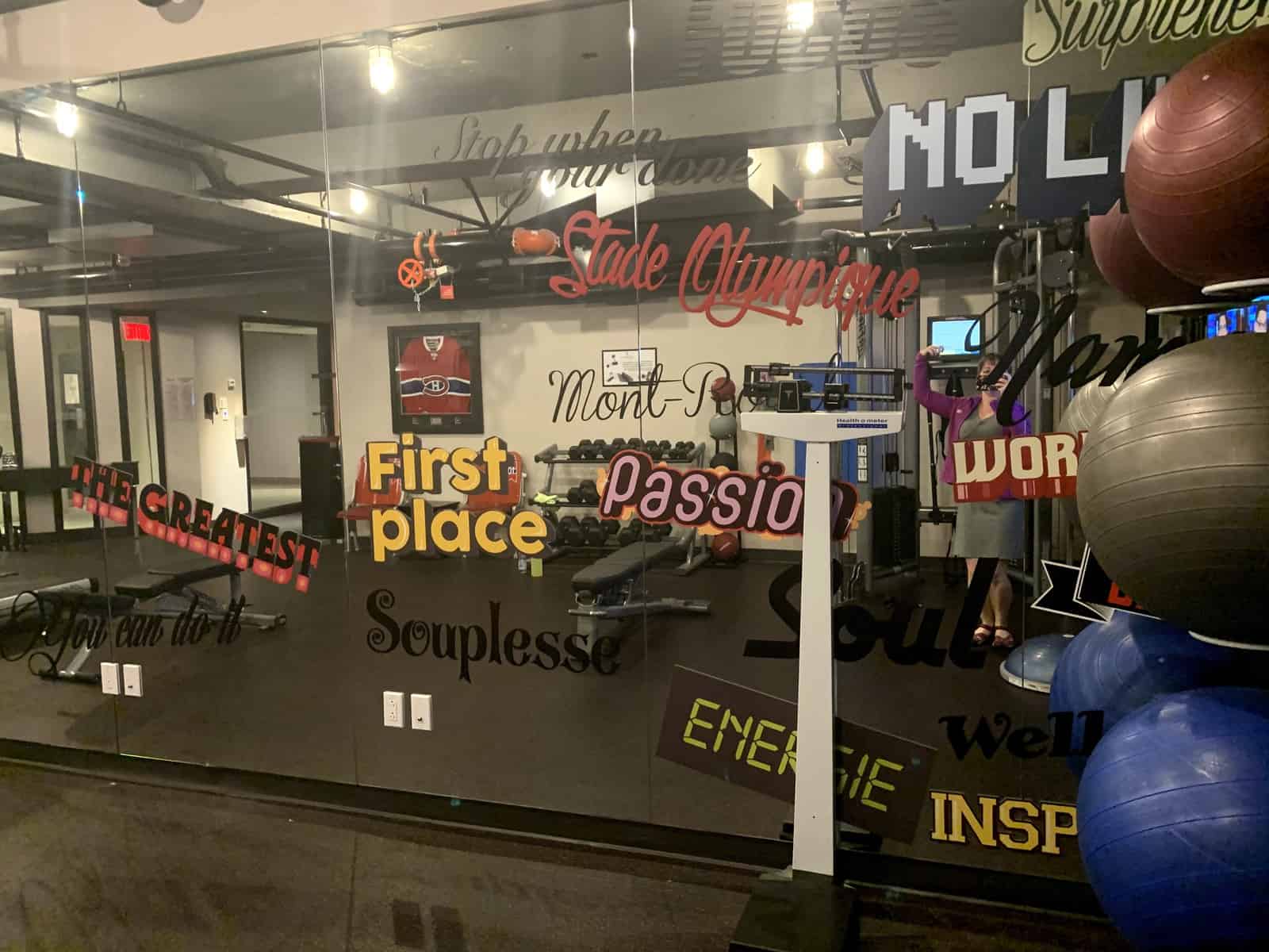 Avis&nbsp;: Renaissance Centre-ville Montréal | Marriott Bonvoy - Gym Messages