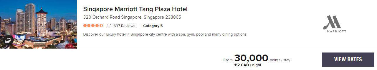 Avis: Singapore Marriott Tang Plaza Hotel - Singapore Marriott Tarif