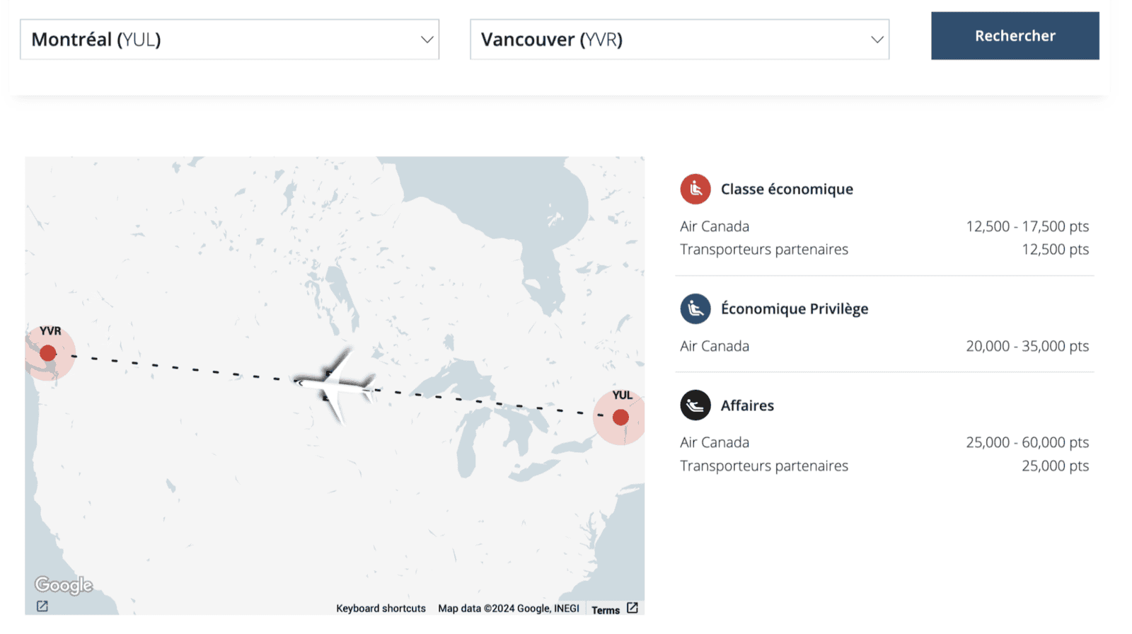 Témoignage&nbsp;: Voyage à Vancouver avec les points - FR aeroplan points montreal vancouver