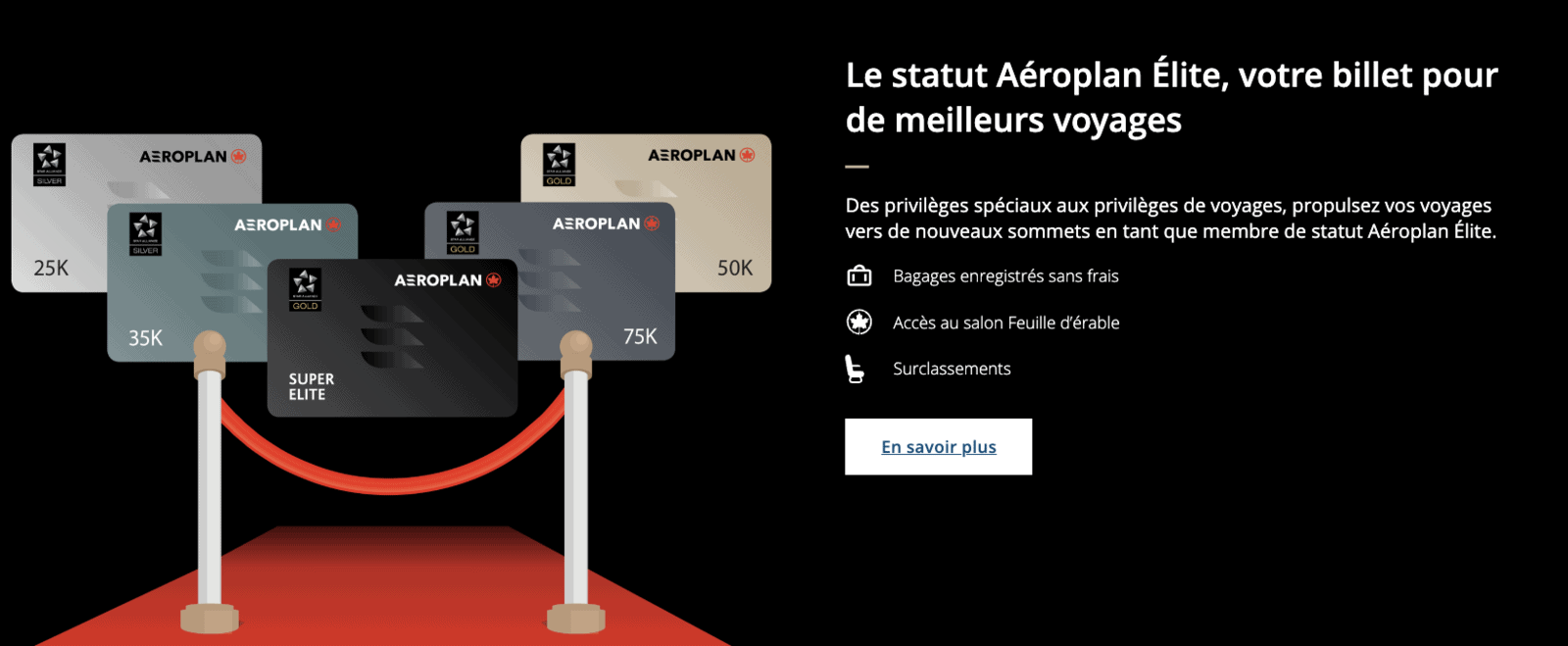 Statut Aéroplan Élite en 2026&nbsp;: le guide ultime - Statut Aéroplan