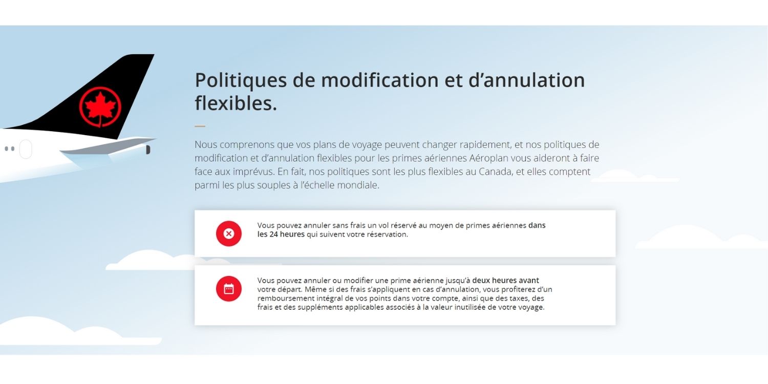Aéroplan&nbsp;: Les règles des primes aériennes Aéroplan - Aeroplan Annulation