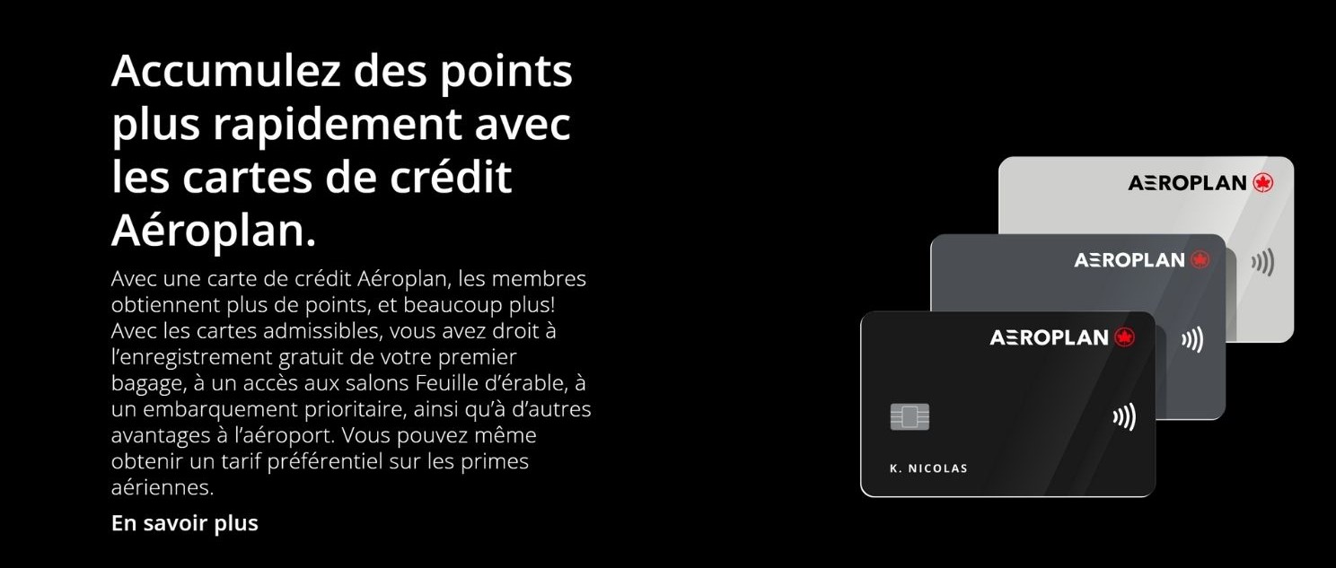 Aeroplan En Bref Cartes