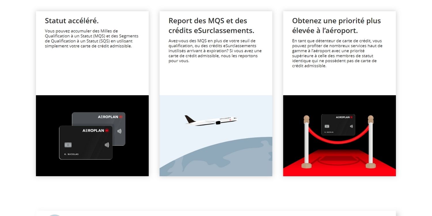 Aeroplan Statut Elite Mqs