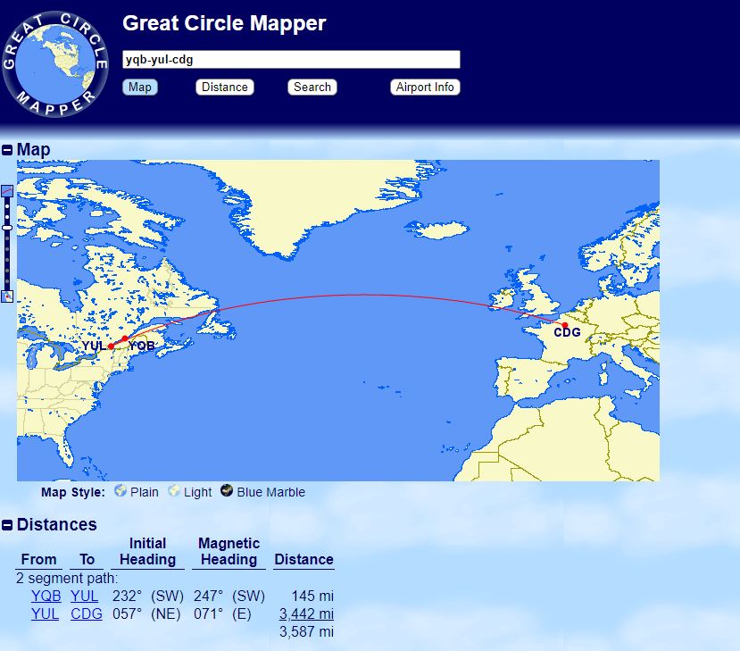 Gcm Distance Several Airports