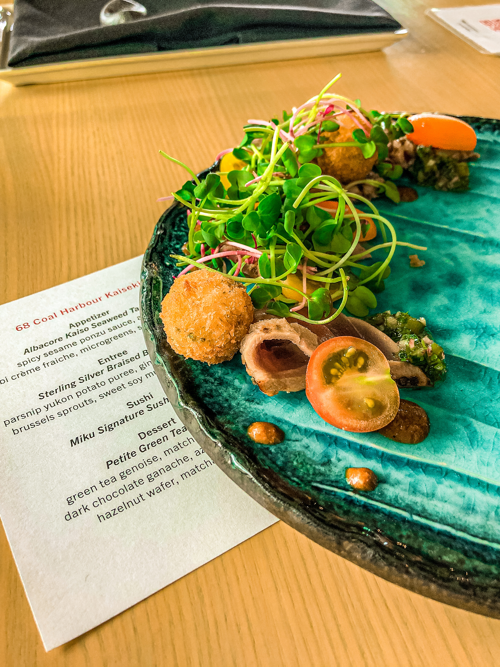 Testimonial: Trip to Vancouver with Points - miku menu -