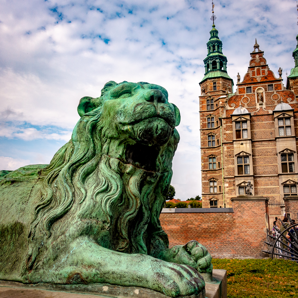 Copenhague Statue de Lion au Châtesu de Rosenborg