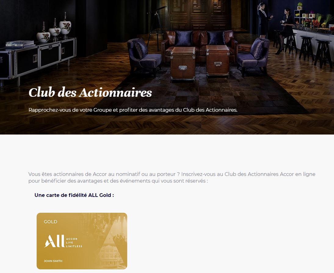 Voici Comment Obtenir Le Statut Accor Gold Via Le Club Des Actionnaires Hot Sex Picture 8197