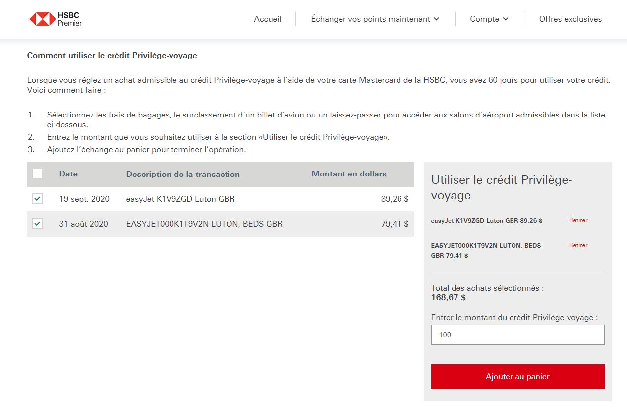 Avis : EasyJet A320 | Classe Economie | ORY-NCE - Credit Annuel Hsbc Easyjet Fr